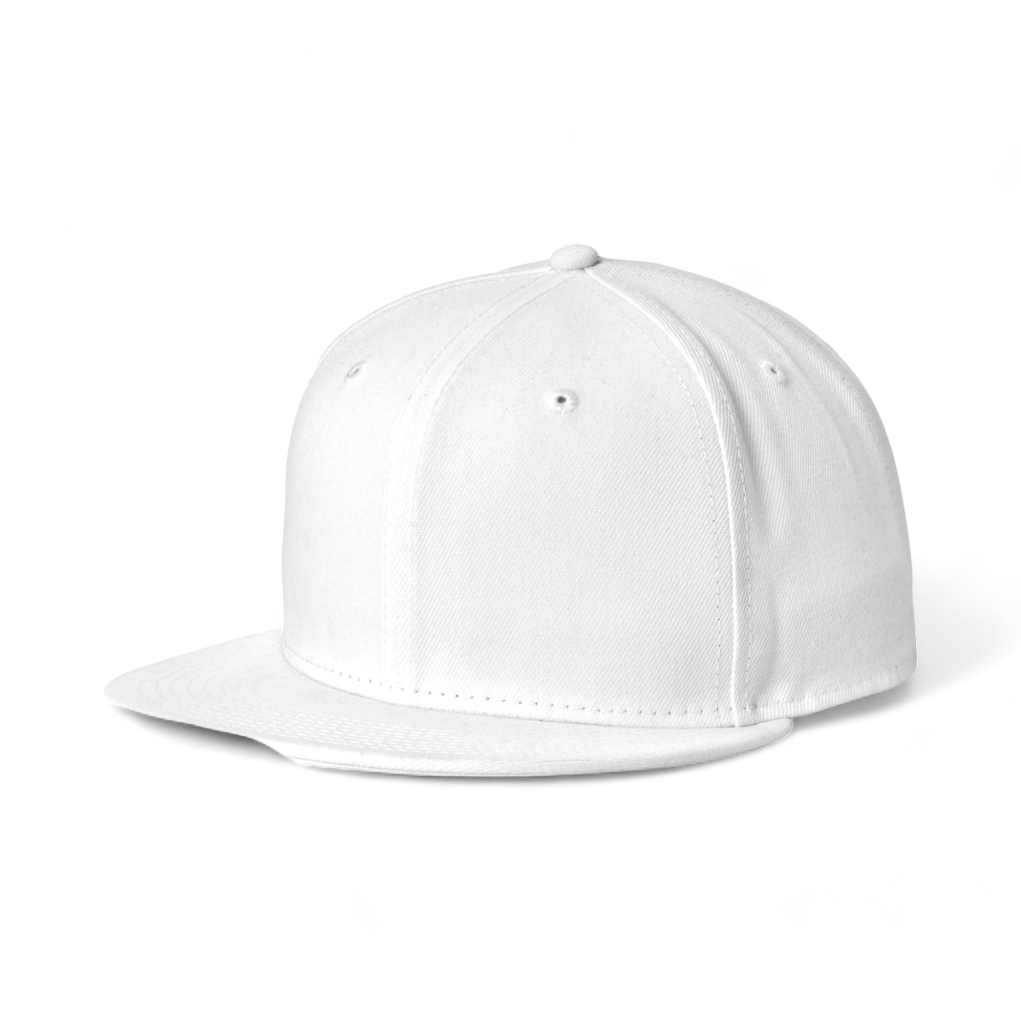 Side view of New Era NE4020 custom hat in white