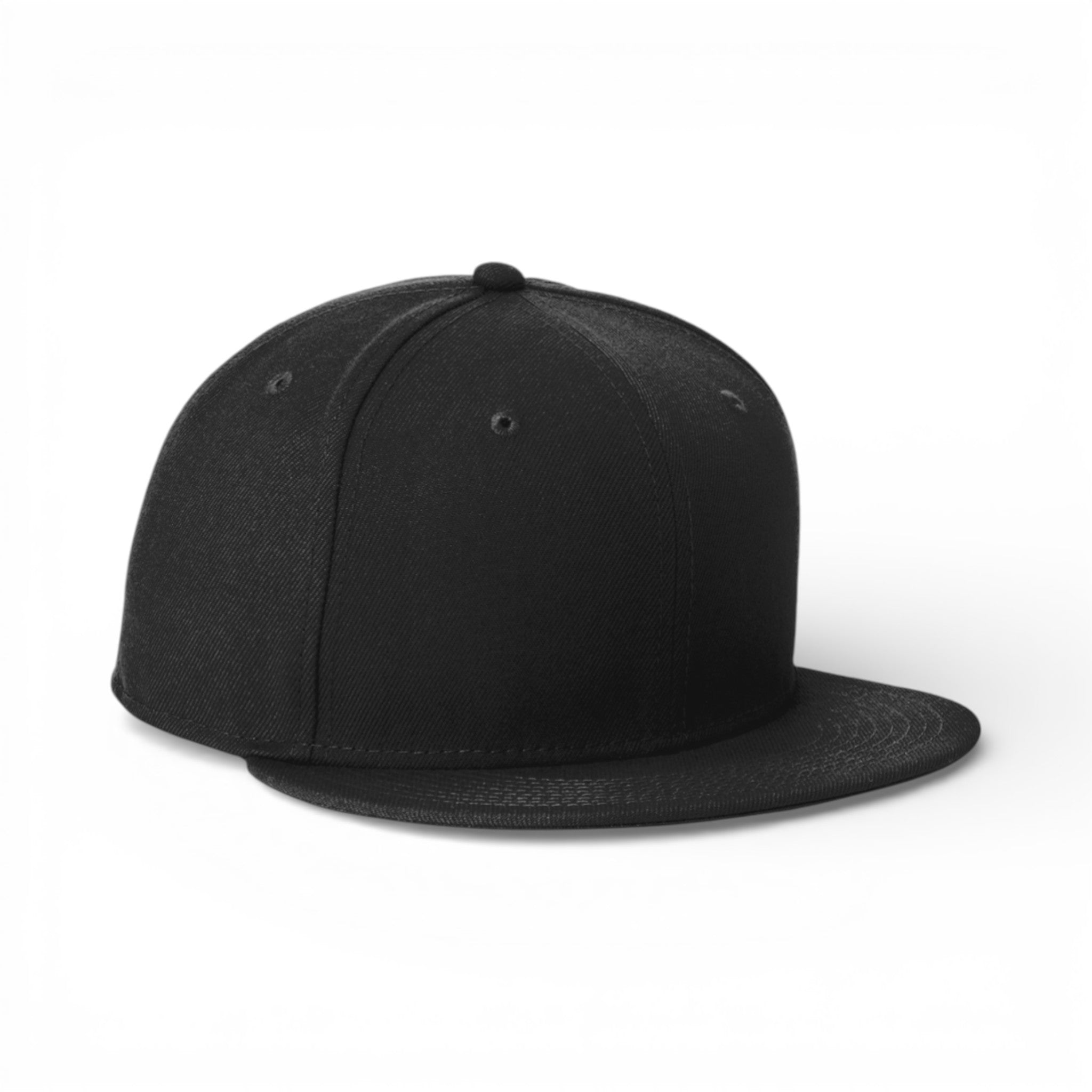 Right side view of New Era NE4020 custom hat in black