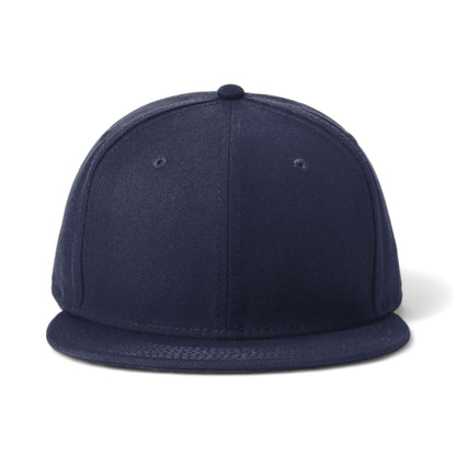 Front view of New Era NE4020 custom hat in deep navy