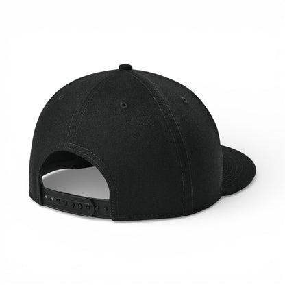 Back view of New Era NE4020 custom hat in flag black