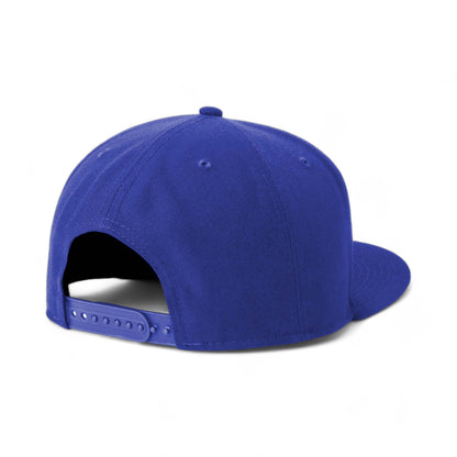 Back view of New Era NE4020 custom hat in royal