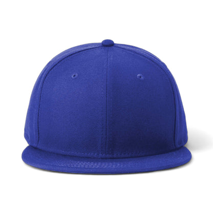 Front view of New Era NE4020 custom hat in royal