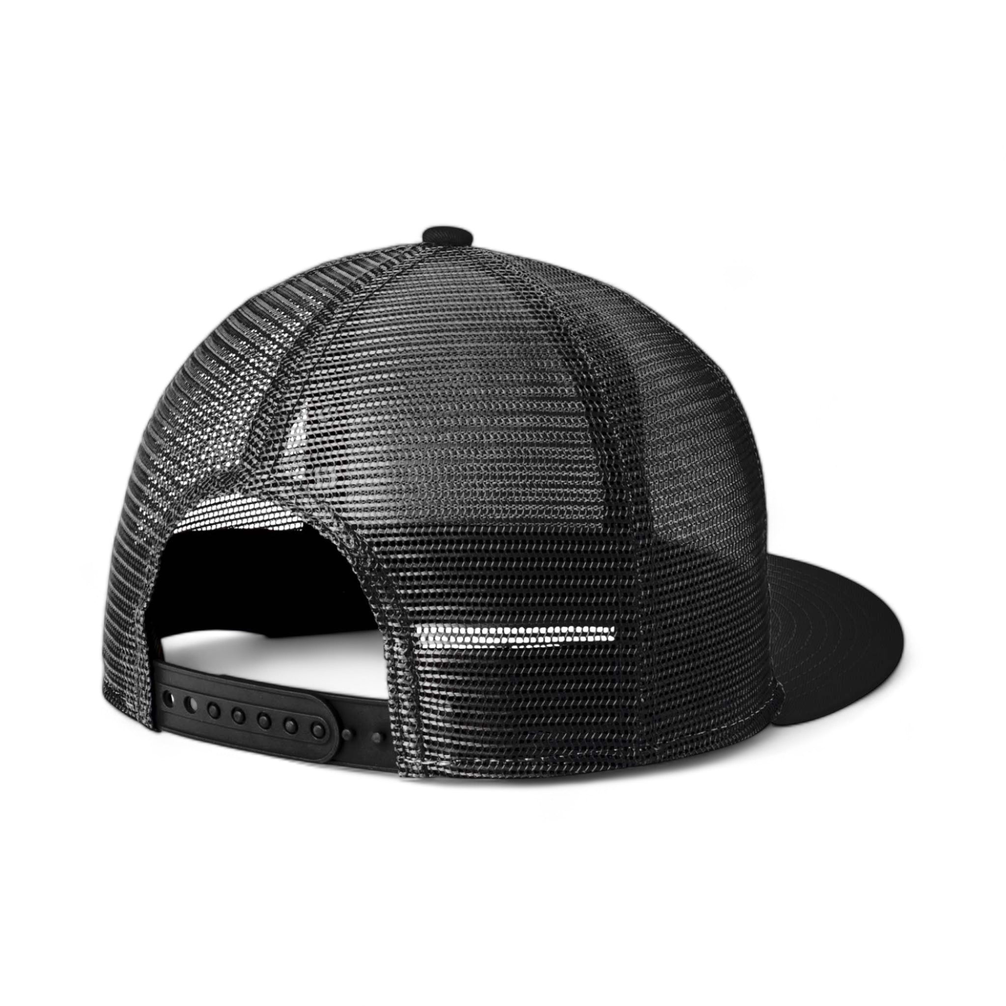 Back view of New Era NE4030 custom hat in black and black