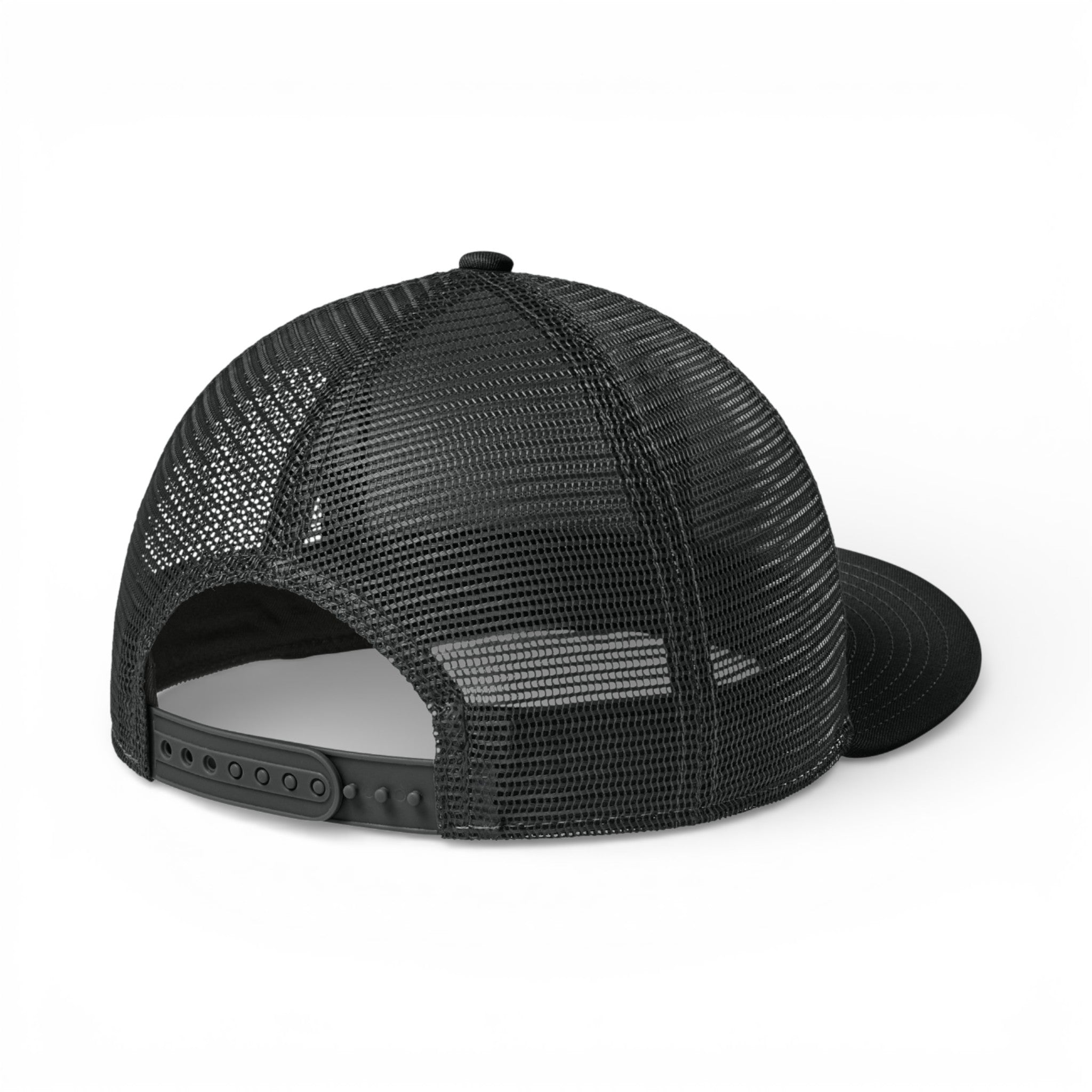 Back view of New Era NE4030 custom hat in flag black and  black