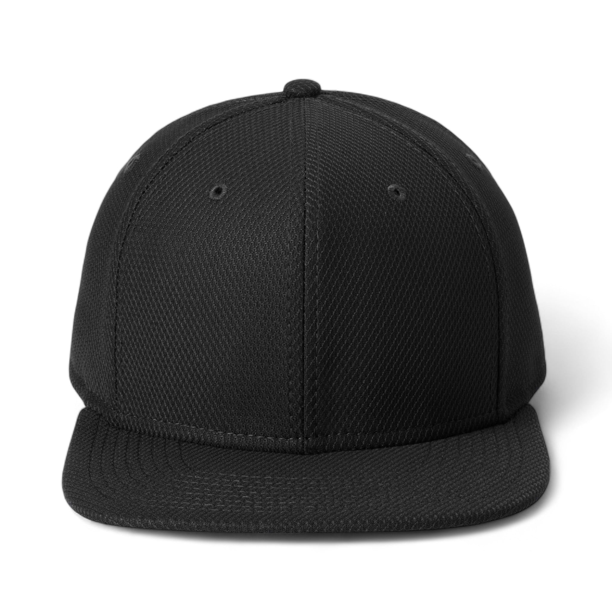 Front view of New Era NE404 custom hat in black