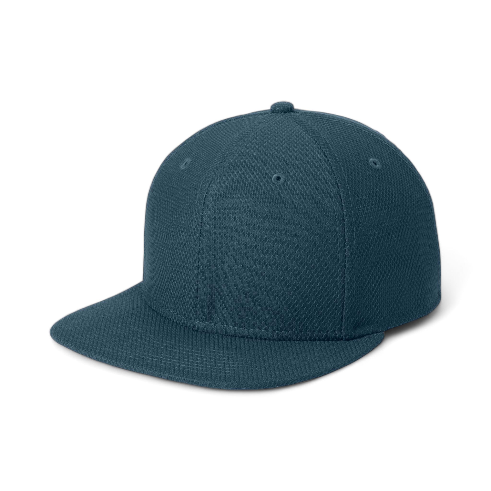 Side view of New Era NE404 custom hat in deep navy