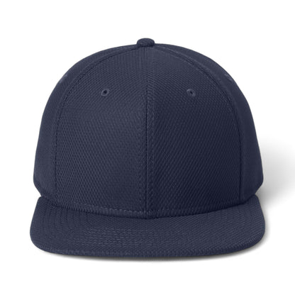 Front view of New Era NE404 custom hat in true navy