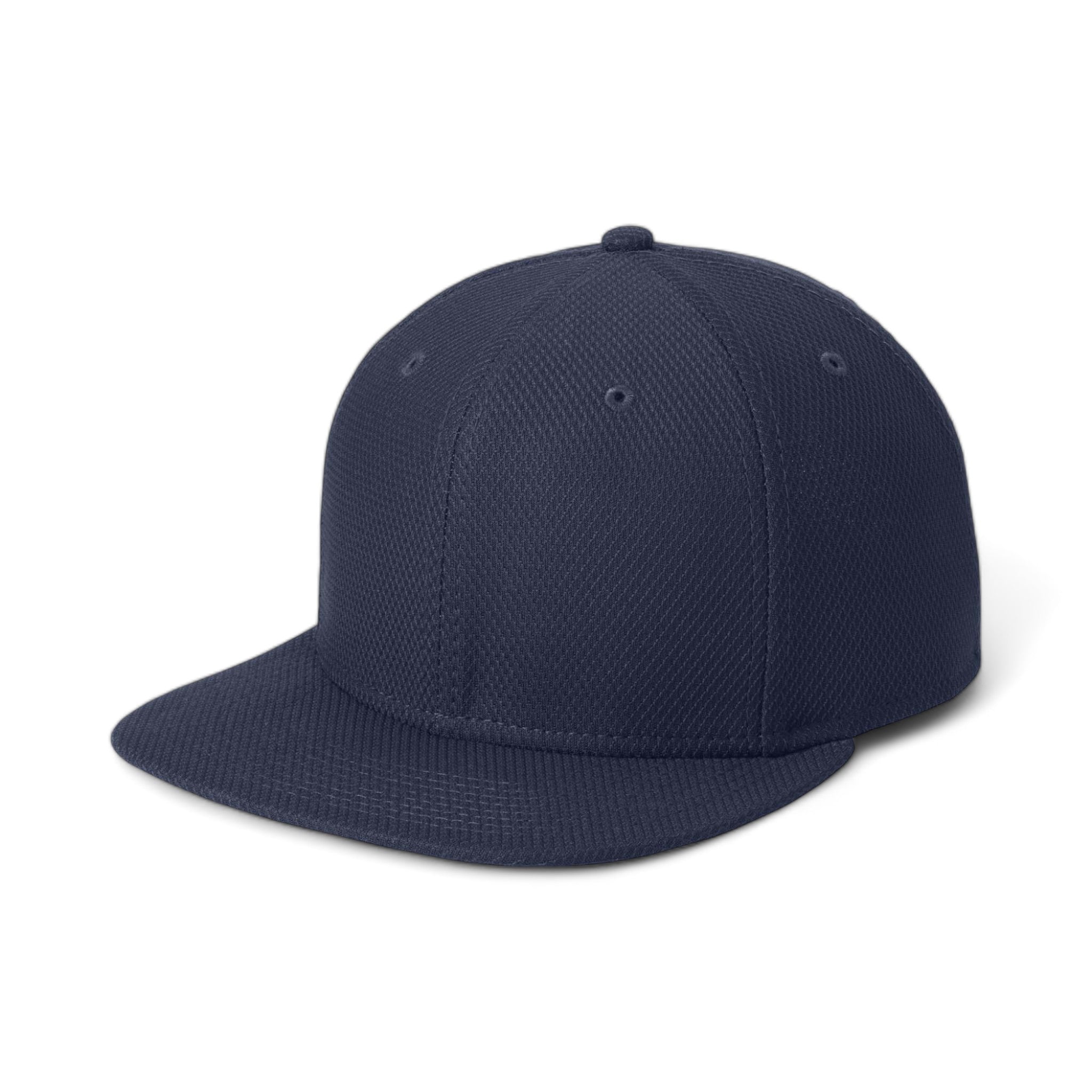 Side view of New Era NE404 custom hat in true navy