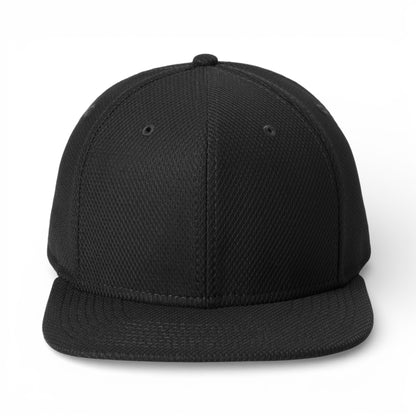 Front view of New Era NE404 custom hat in black