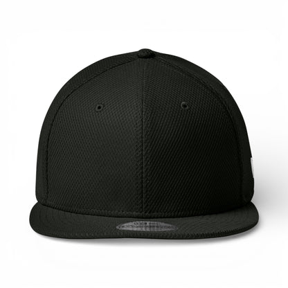 Front view of New Era NE404 custom hat in flag black