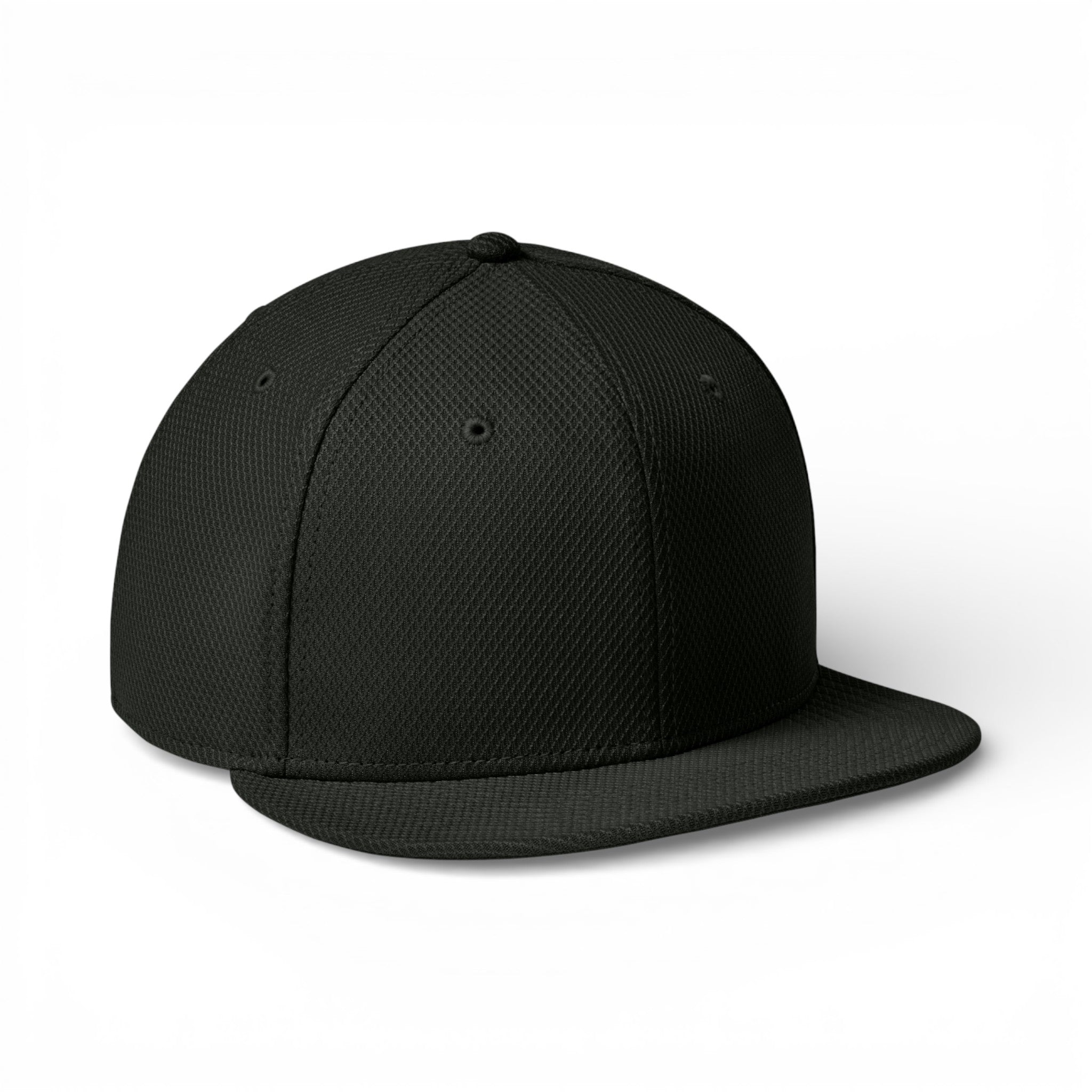 Right side view of New Era NE404 custom hat in flag black