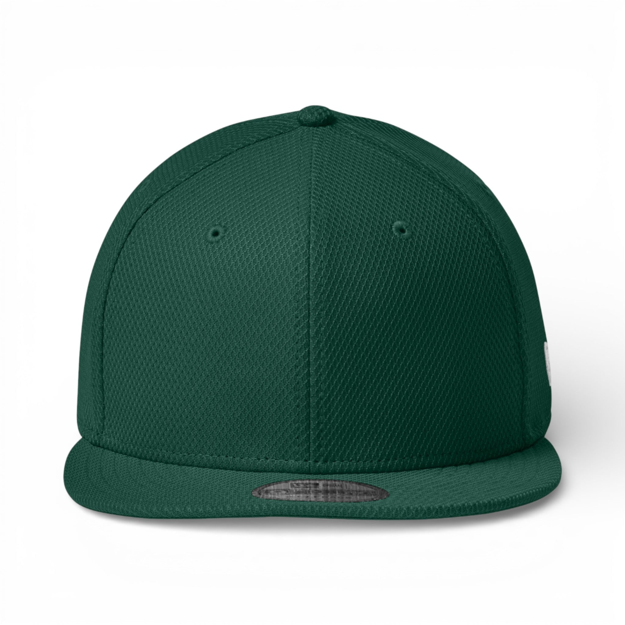 Front view of New Era NE404 custom hat in flag dark green