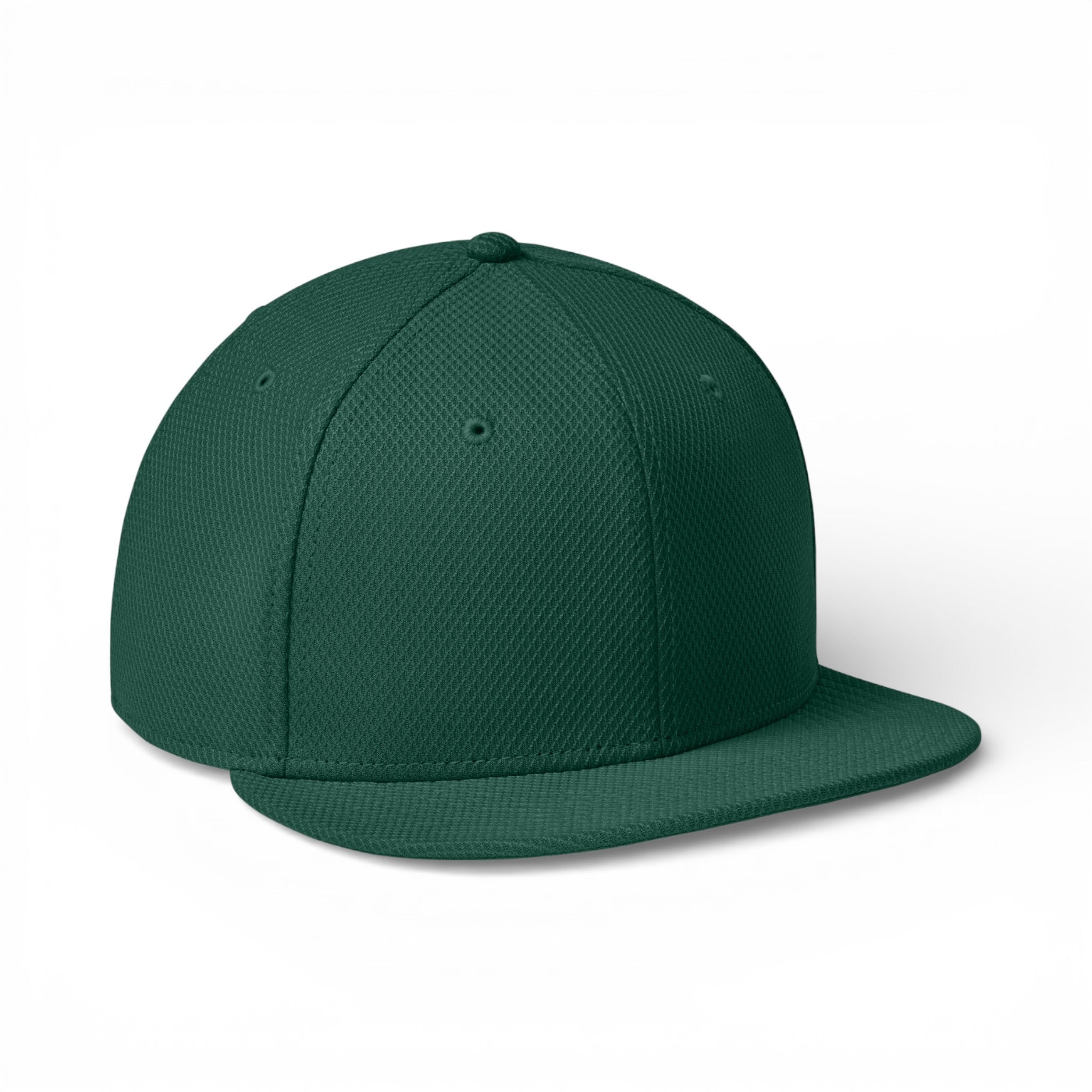 Right side view of New Era NE404 custom hat in flag dark green