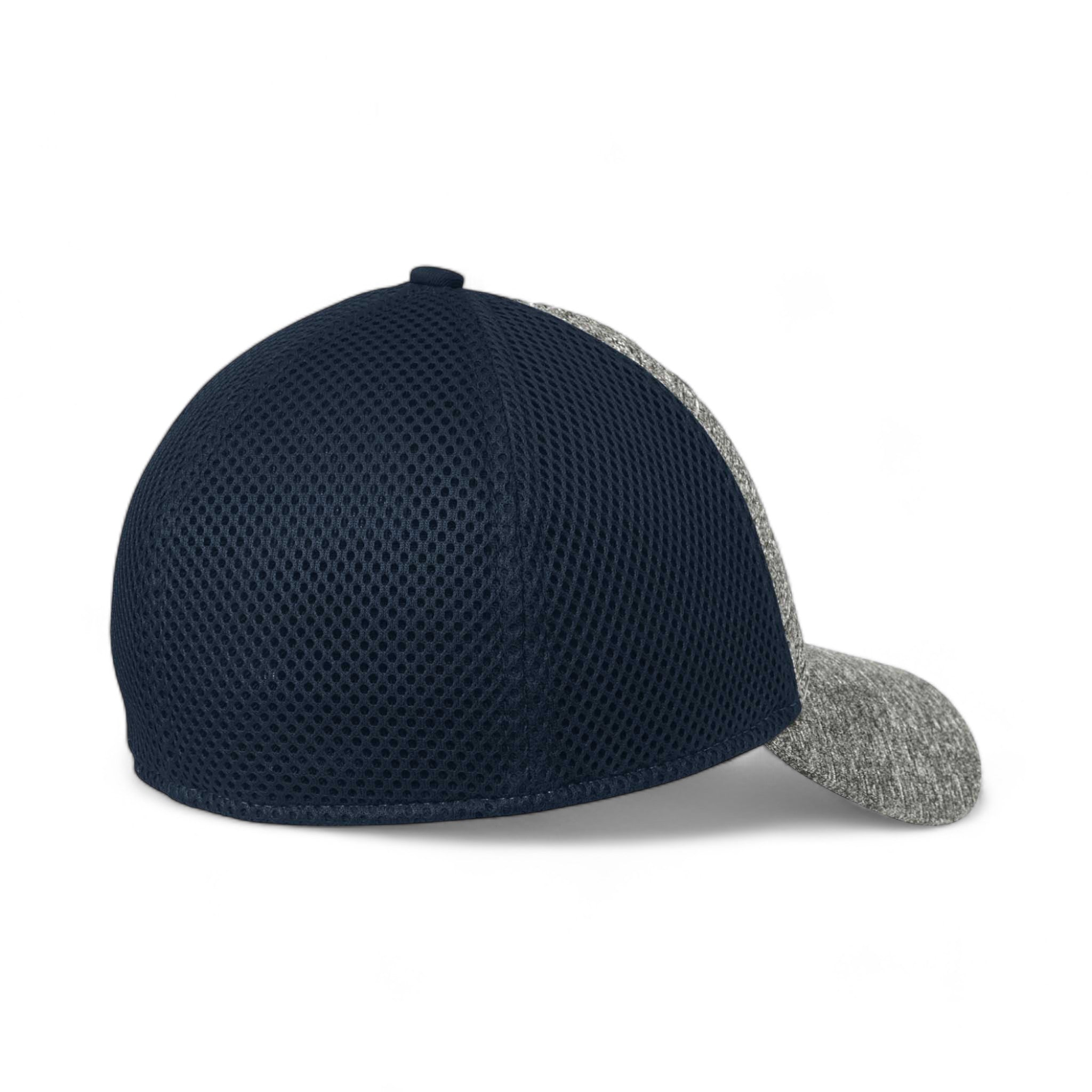Back view of New Era NE702 custom hat in deep navy and shadow heather