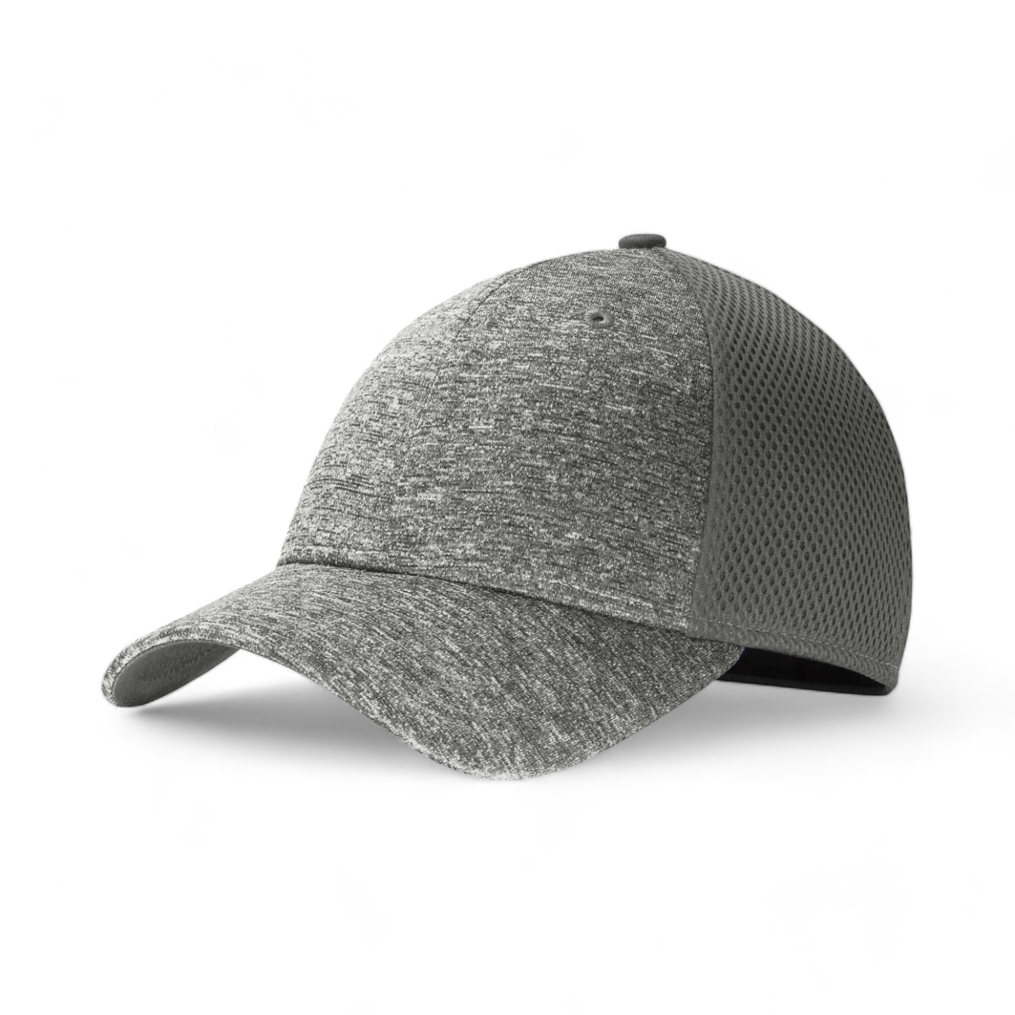 Side view of New Era NE702 custom hat in graphite and shadow heather