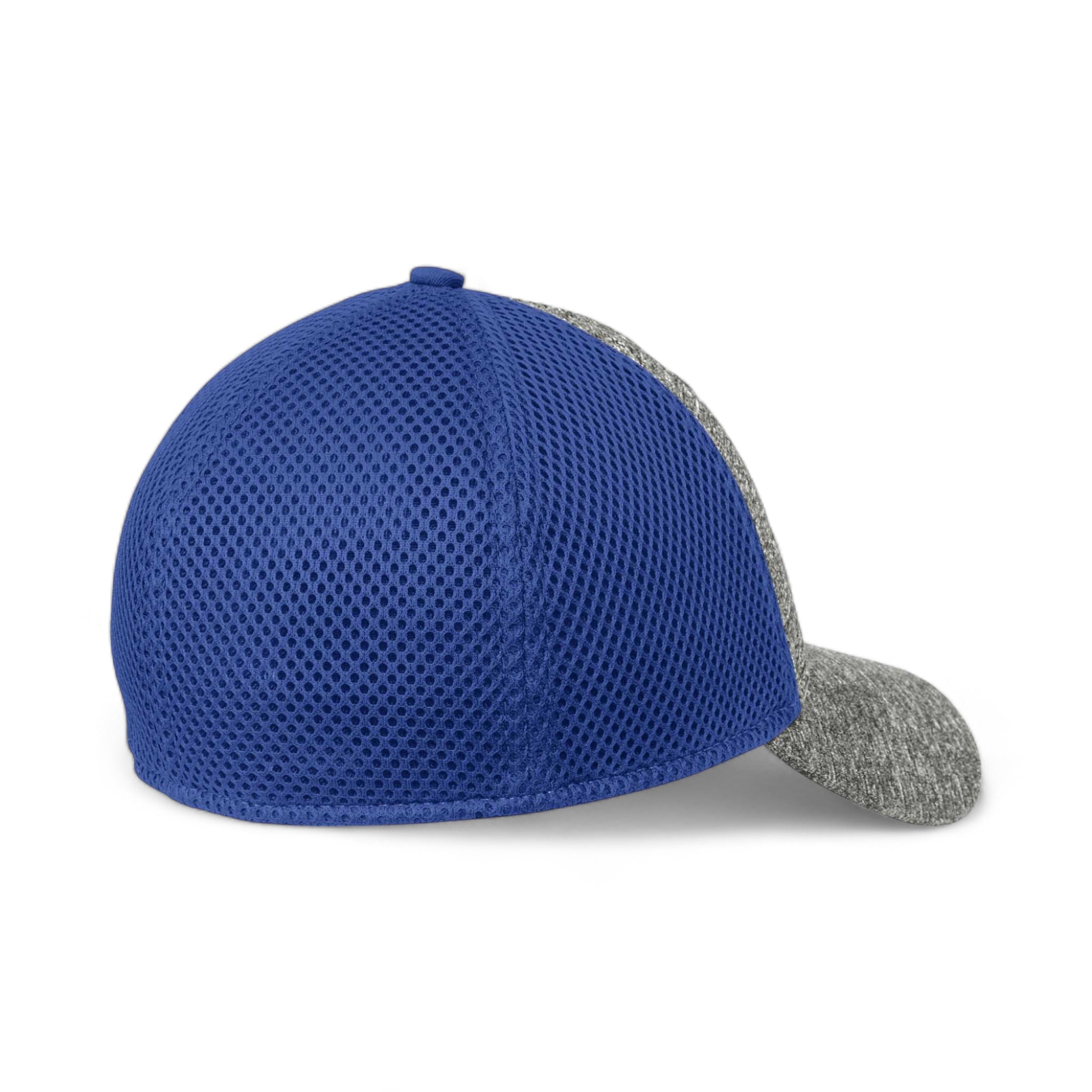 Back view of New Era NE702 custom hat in royal and shadow heather