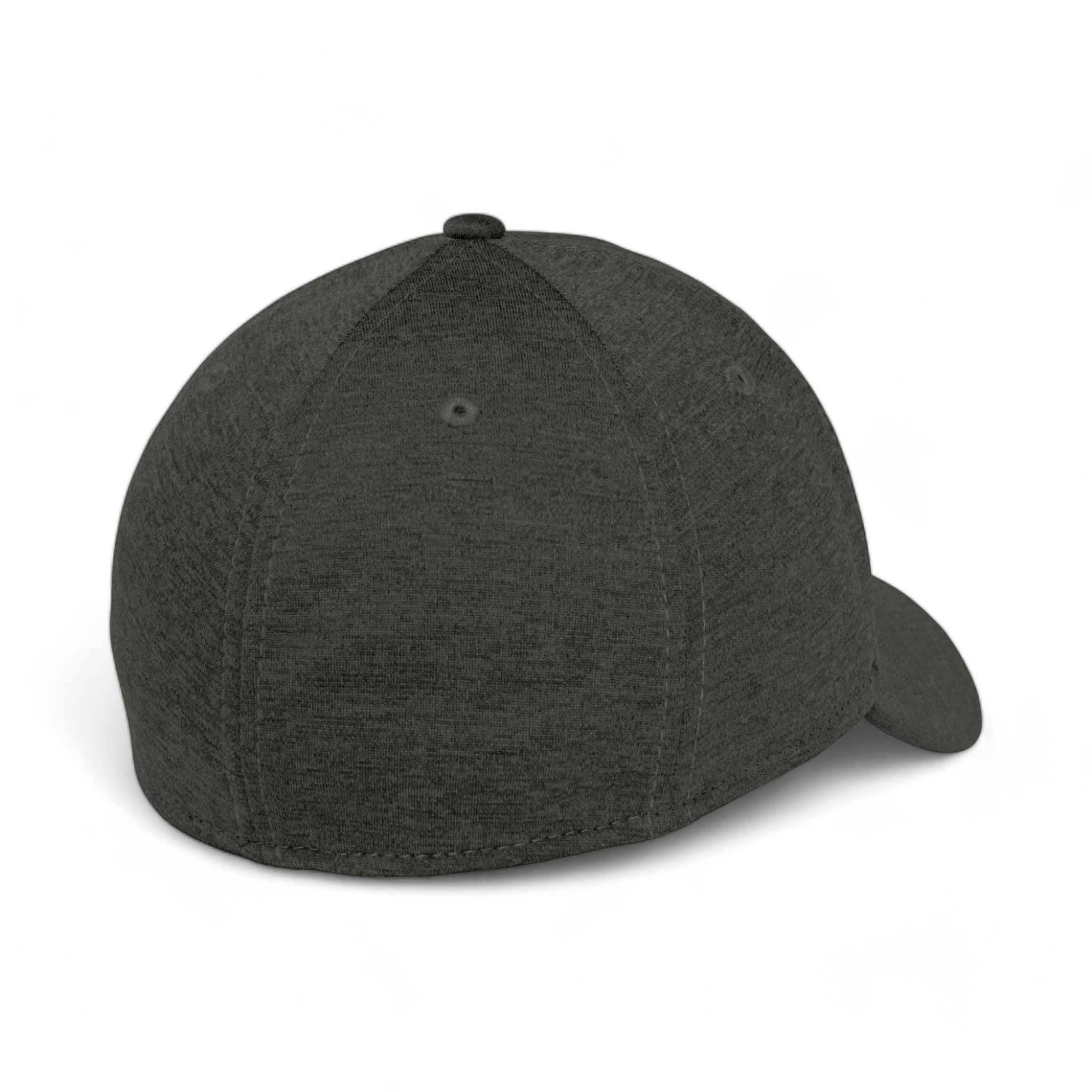 Back view of New Era NE703 custom hat in black shadow heather