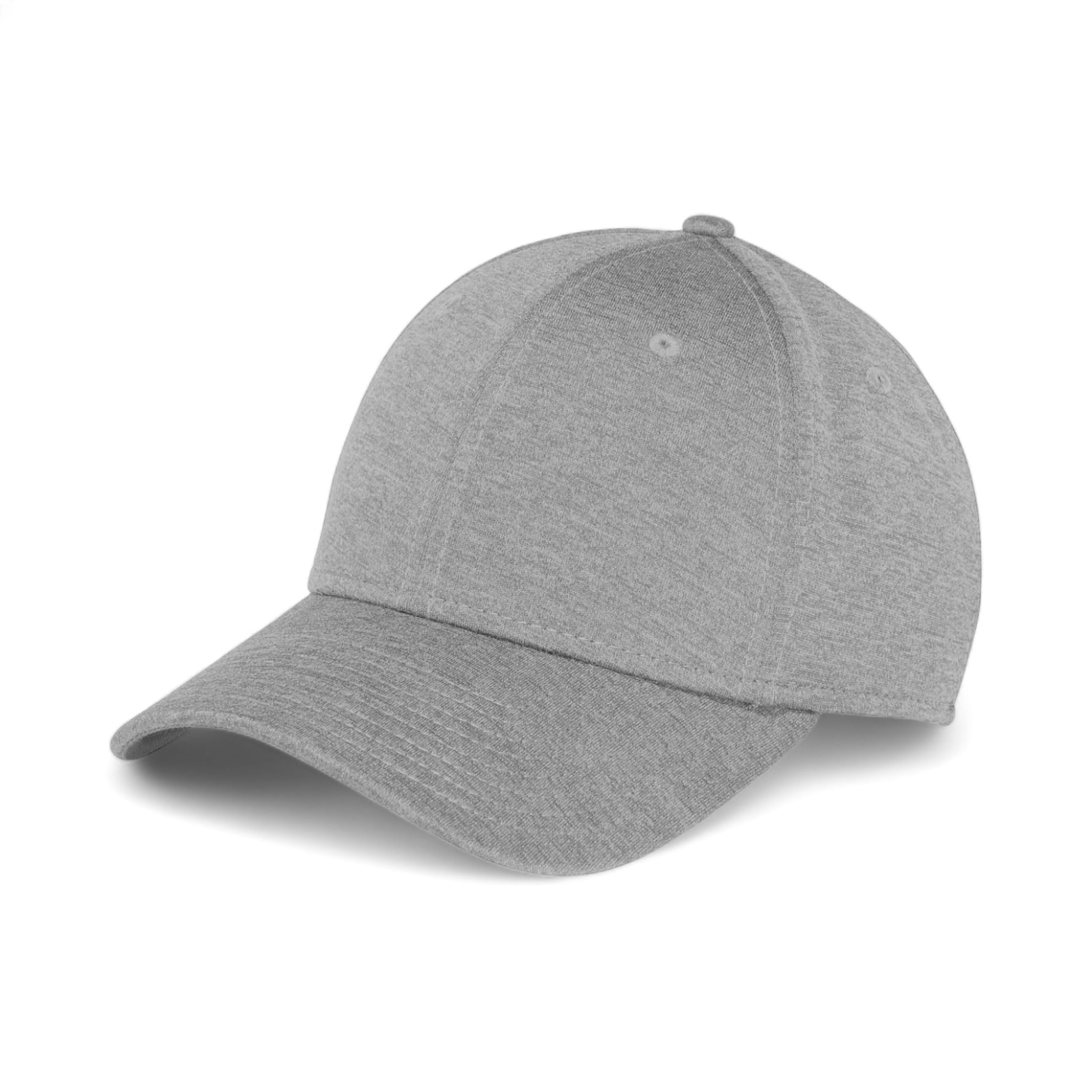 Side view of New Era NE703 custom hat in grey shadow heather