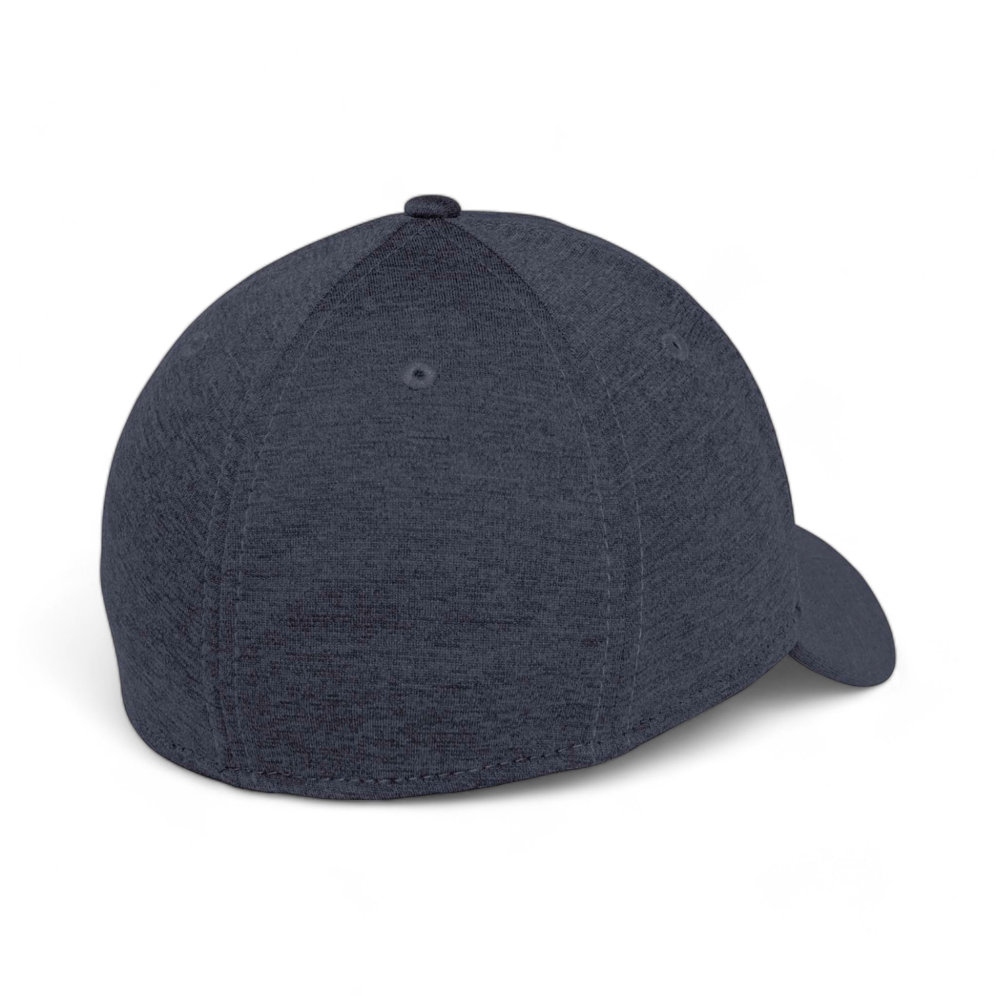 Back view of New Era NE703 custom hat in navy shadow heather