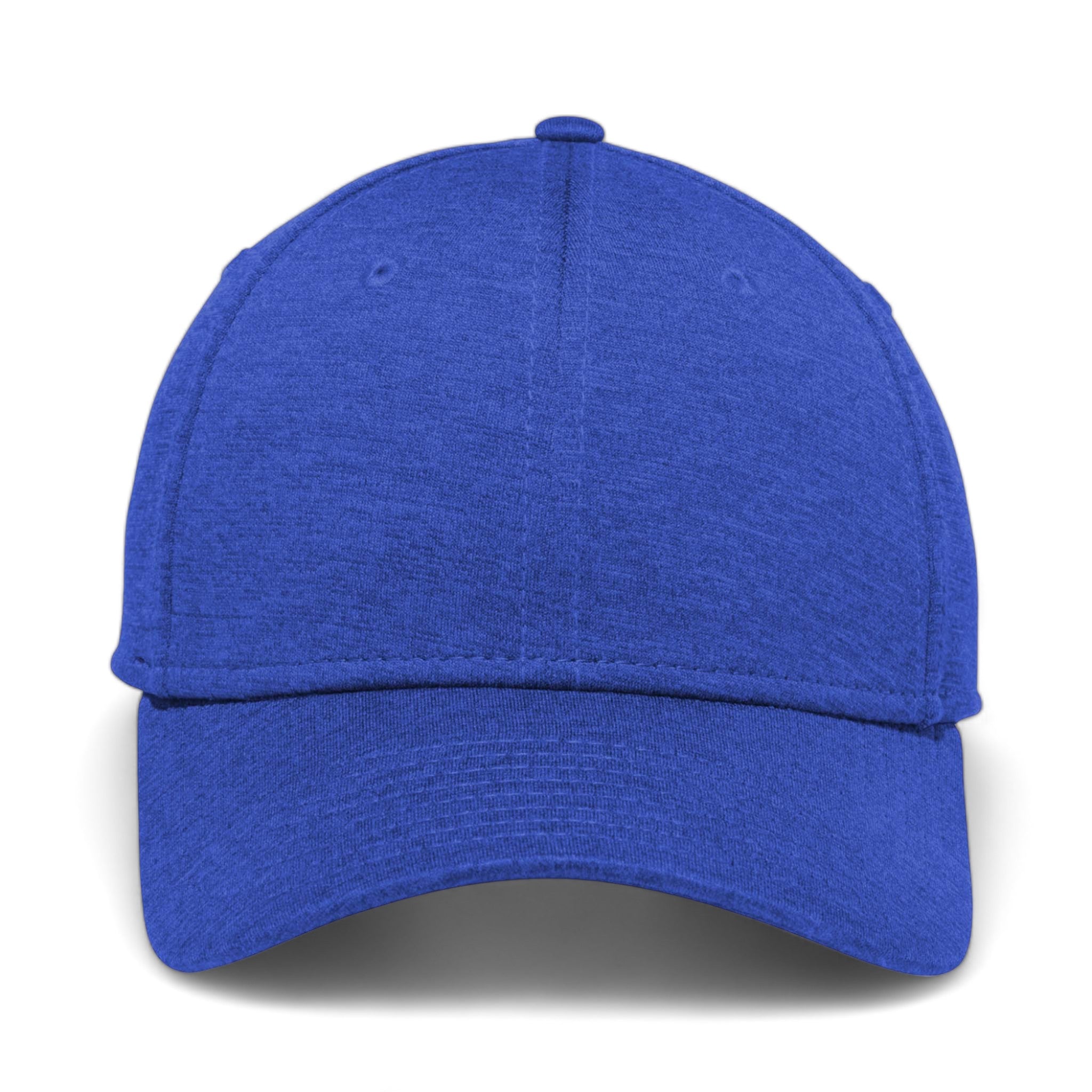 Front view of New Era NE703 custom hat in royal shadow heather