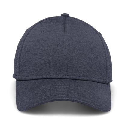 Front view of New Era NE703 custom hat in navy shadow heather