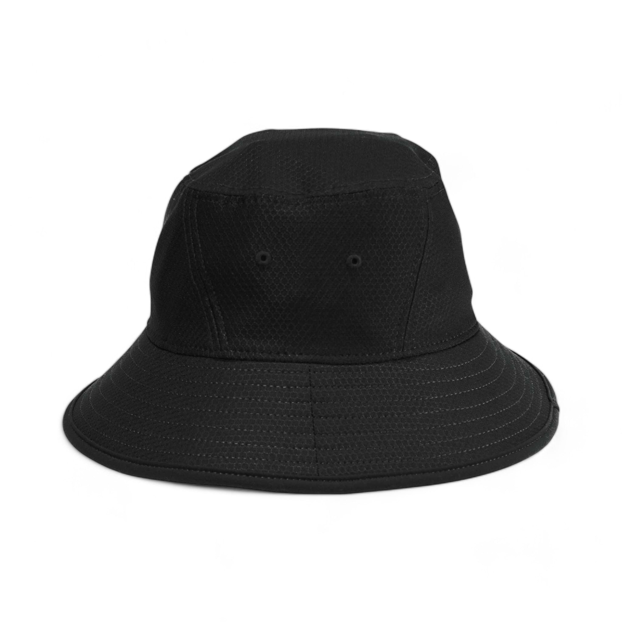 Front view of New Era NE800 custom hat in black