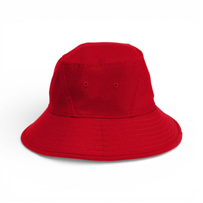 Left side view of New Era NE800 custom hat in scarlet