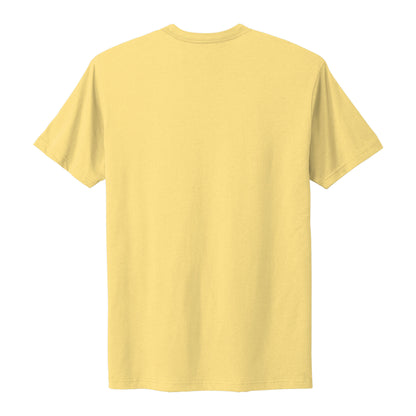 Next Level Apparel 3600 custom short sleeve t-shirt in banana cream, back view