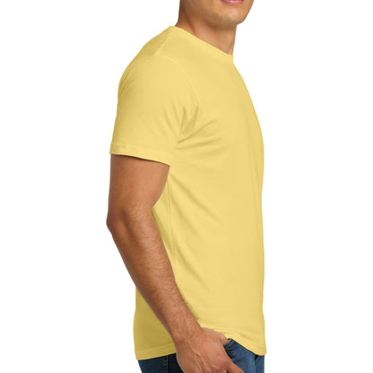 Next Level Apparel 3600 custom short sleeve t-shirt in banana cream, right side view