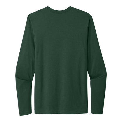 Next Level Apparel 3601 custom long sleeve t-shirt in forest green, back view