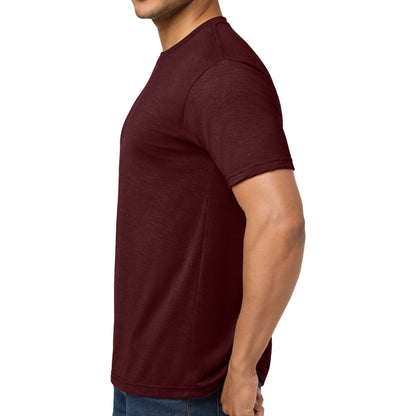 Next Level Apparel 6010 custom short sleeve t-shirt in cardinal black, left side view
