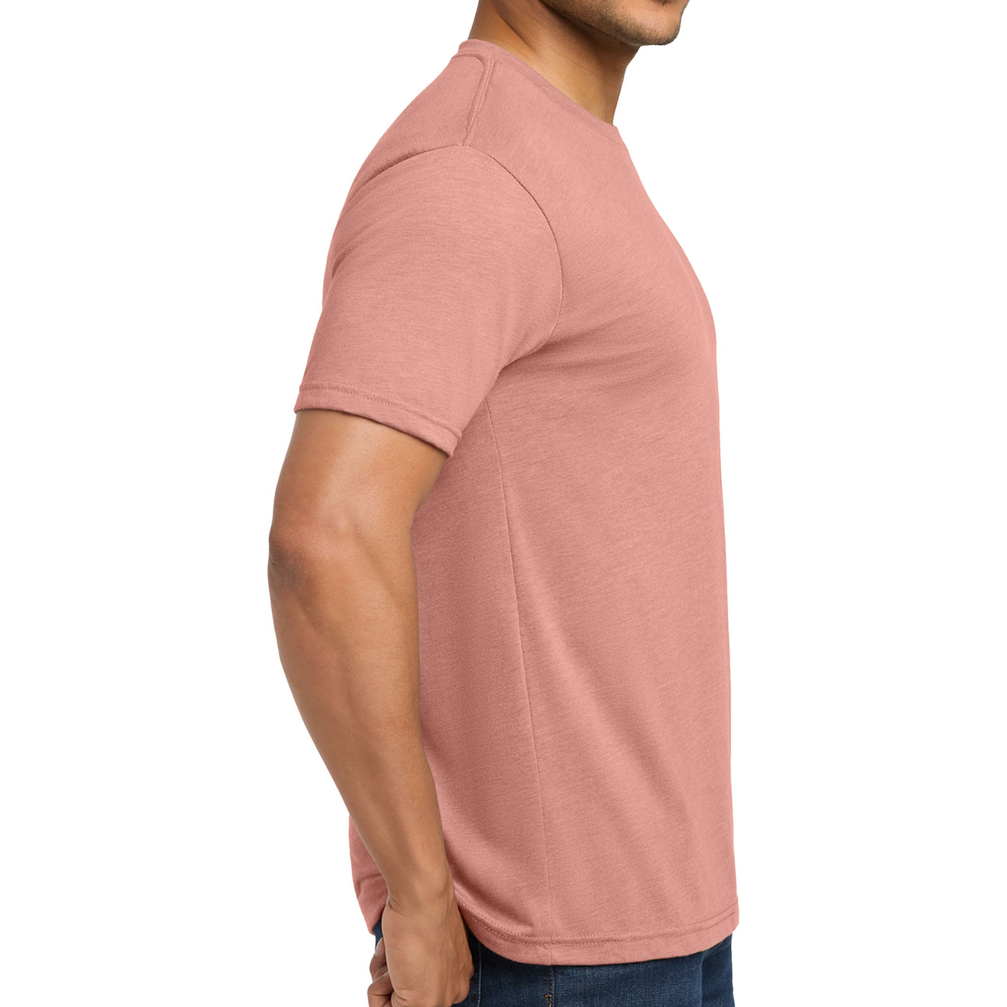 Next Level Apparel 6010 custom short sleeve t-shirt in desert pink, right side view