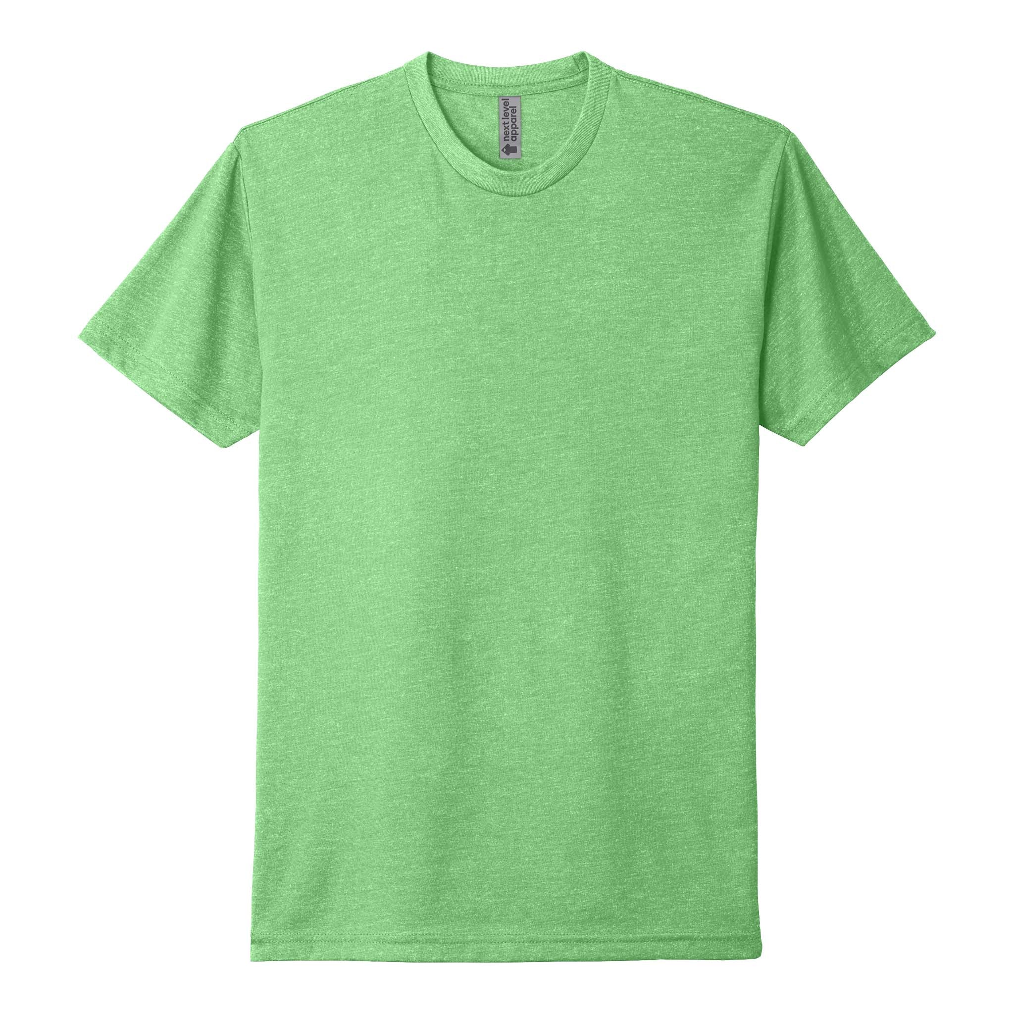 Next Level Apparel 6210 custom short sleeve t-shirt in apple green, front view