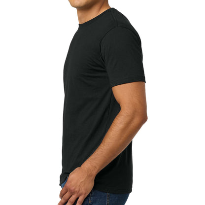 Next Level Apparel 6210 custom short sleeve t-shirt in black, left side view