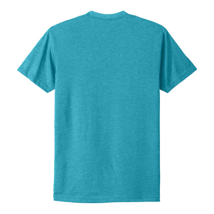 Next Level Apparel 6210 custom short sleeve t-shirt in bondi blue, back view