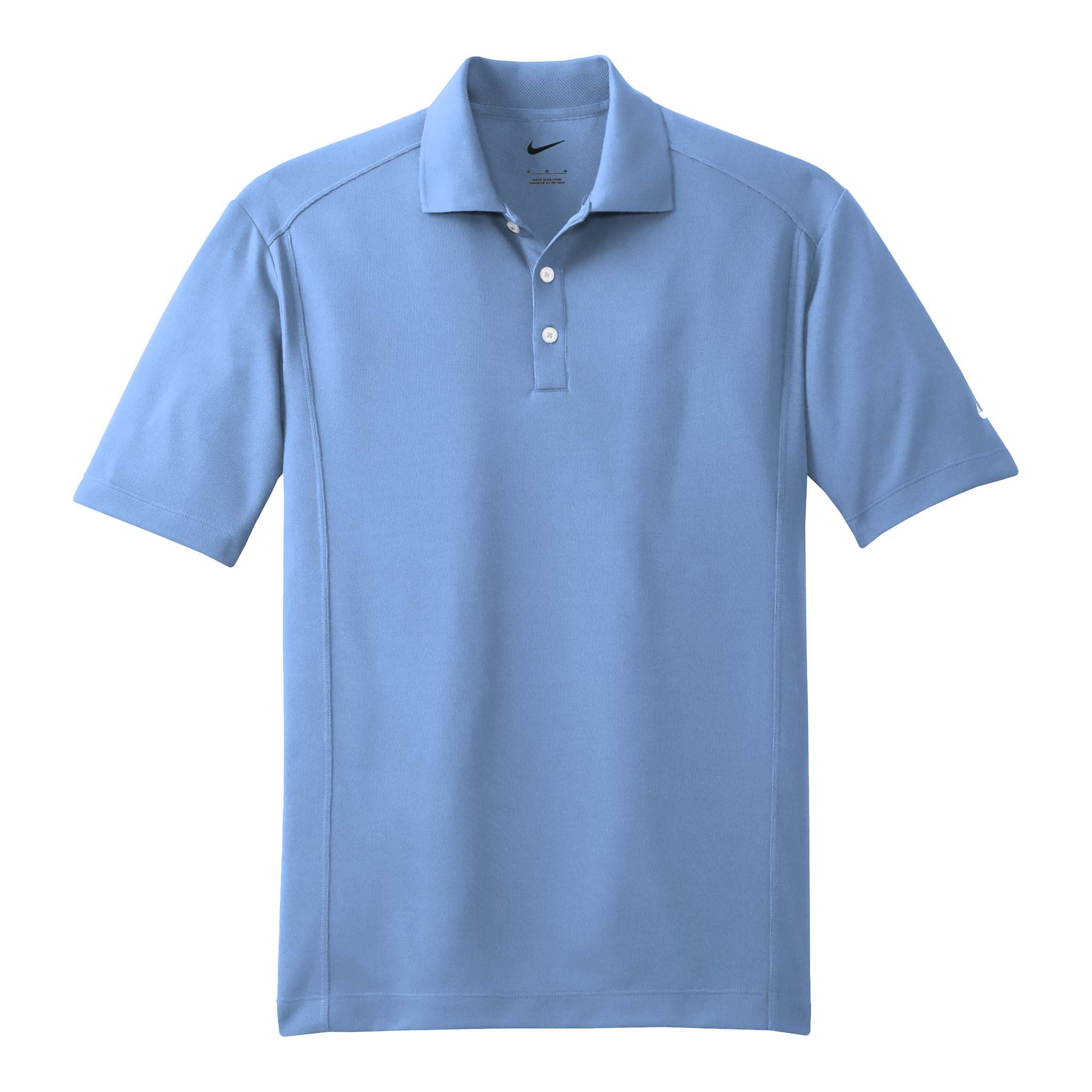 Nike 267020 custom polo in light blue, front view