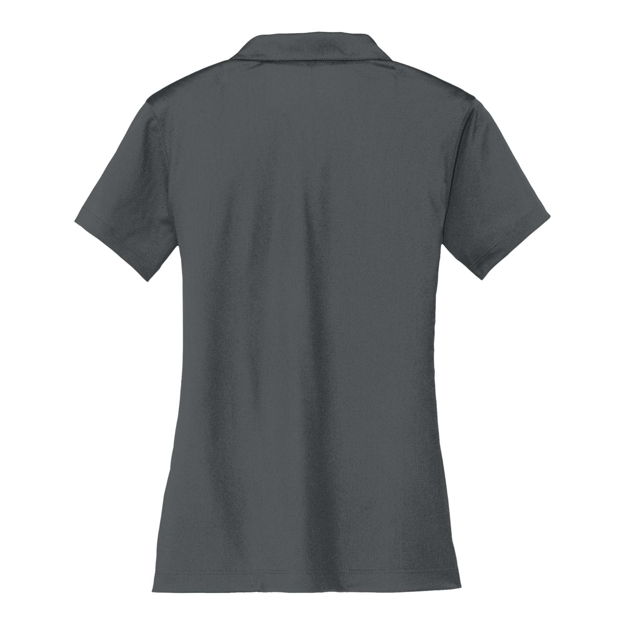 Nike 637165 custom polo in anthracite, back view