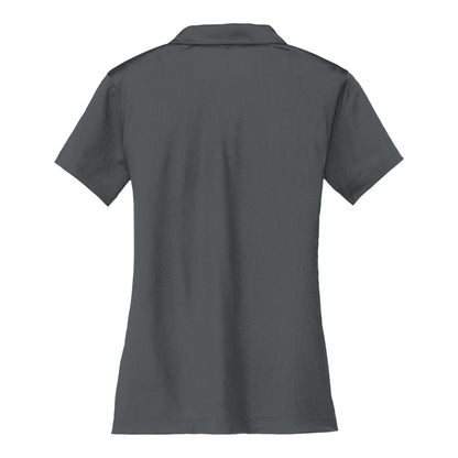 Nike 637165 custom polo in anthracite, back view