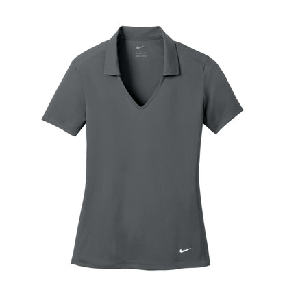 Nike 637165 custom polo in anthracite, front view