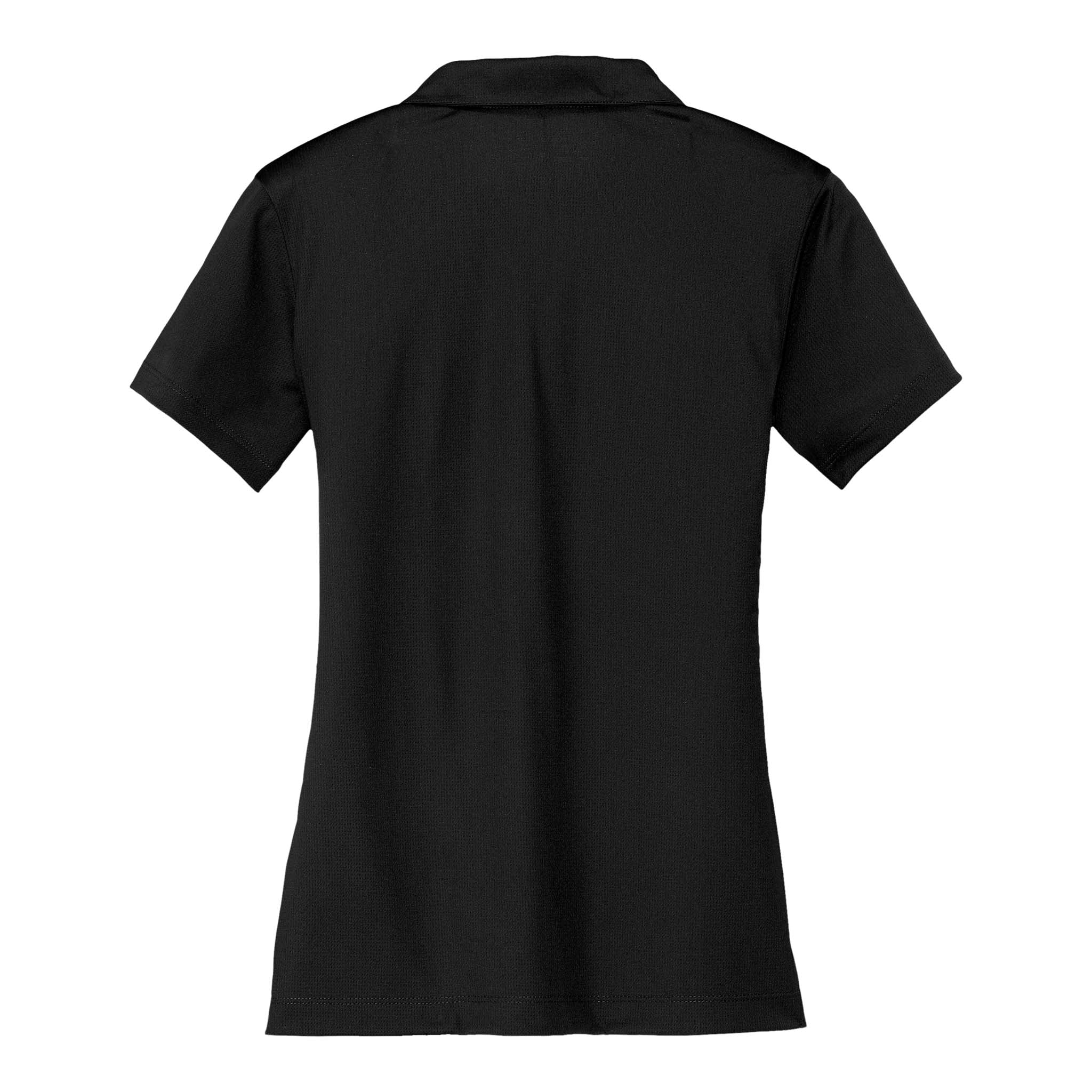 Nike 637165 custom polo in black, back view