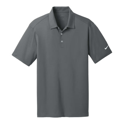 Nike 637167 custom polo in anthracite, front view