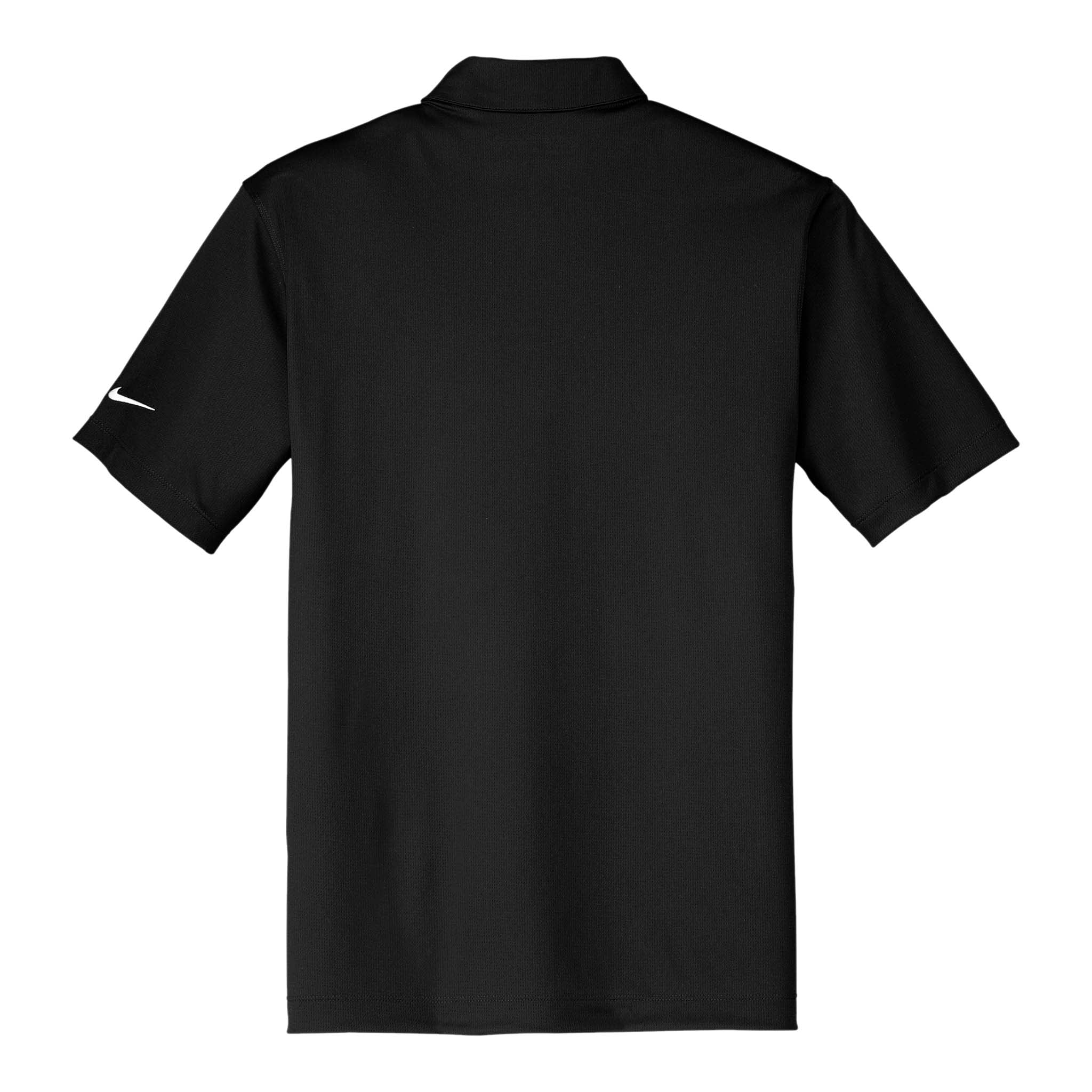Nike 637167 custom polo in black, back view