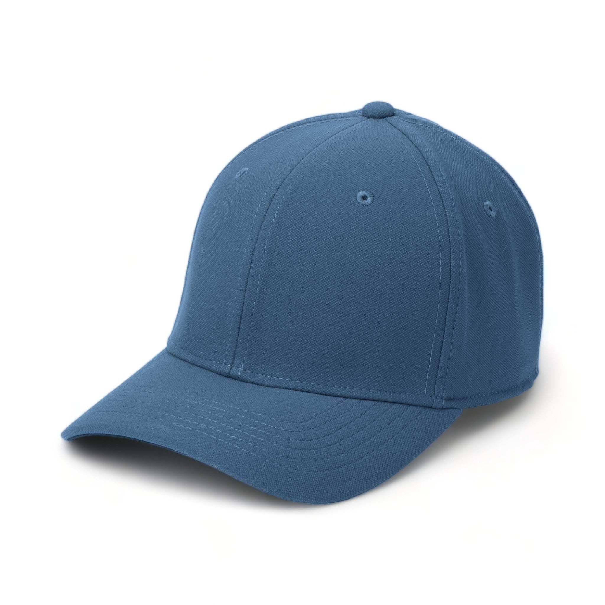 Side view of Nike NKAA1860 custom hat in navy and white