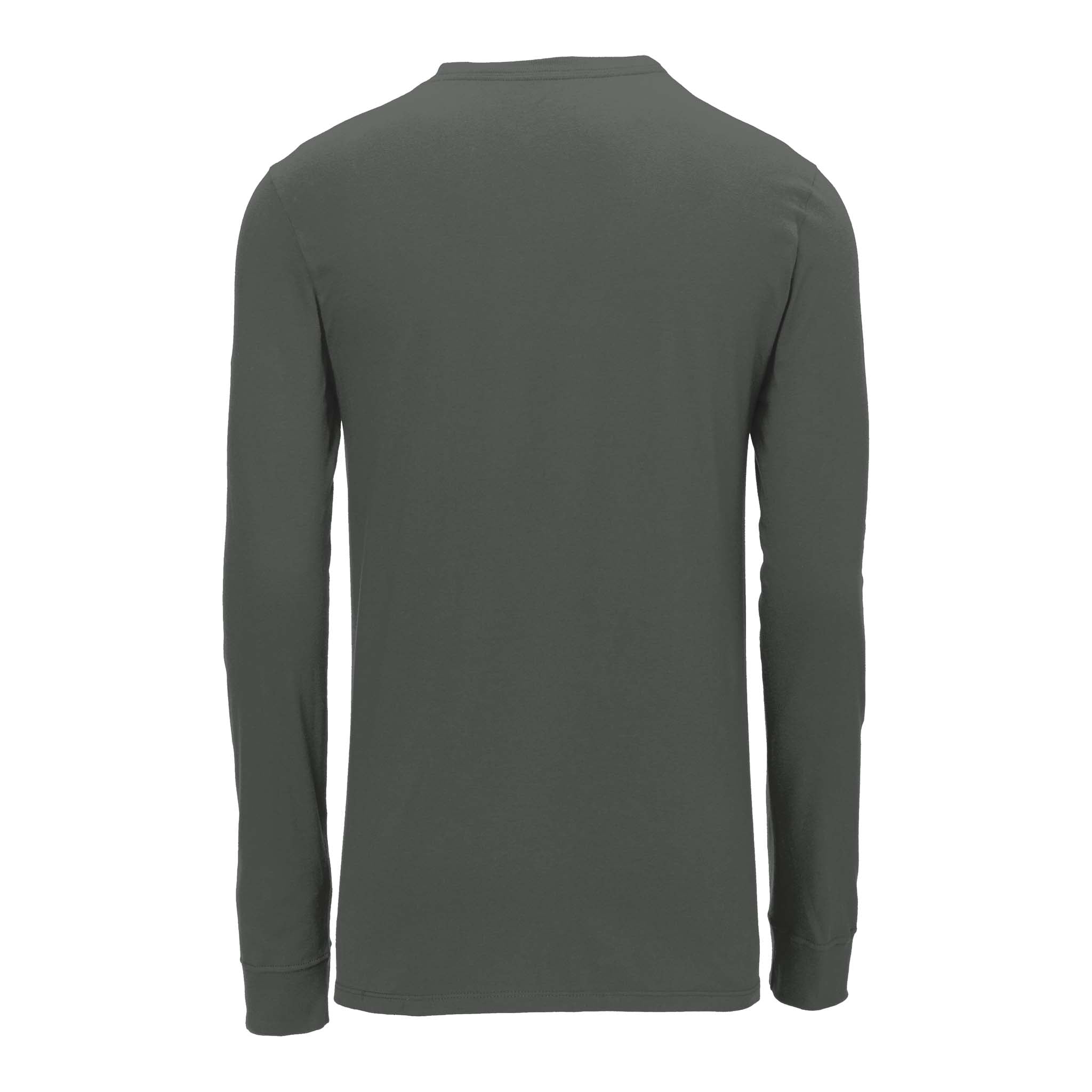 Nike NKBQ5230 custom long sleeve t-shirt in anthracite, back view