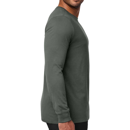 Nike NKBQ5230 custom long sleeve t-shirt in anthracite, right side view