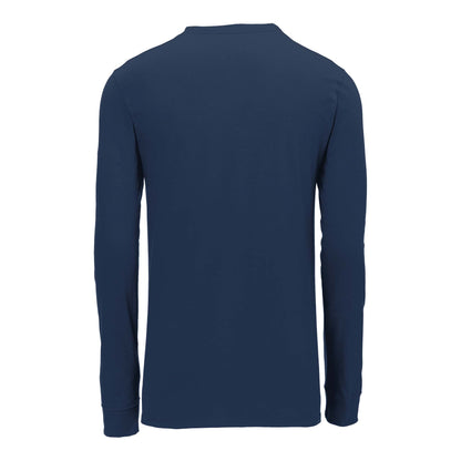Nike NKBQ5230 custom long sleeve t-shirt in college navy, back view