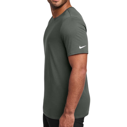 Nike NKBQ5231 custom short sleeve t-shirt in anthracite, left side view