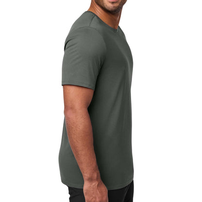 Nike NKBQ5231 custom short sleeve t-shirt in anthracite, right side view