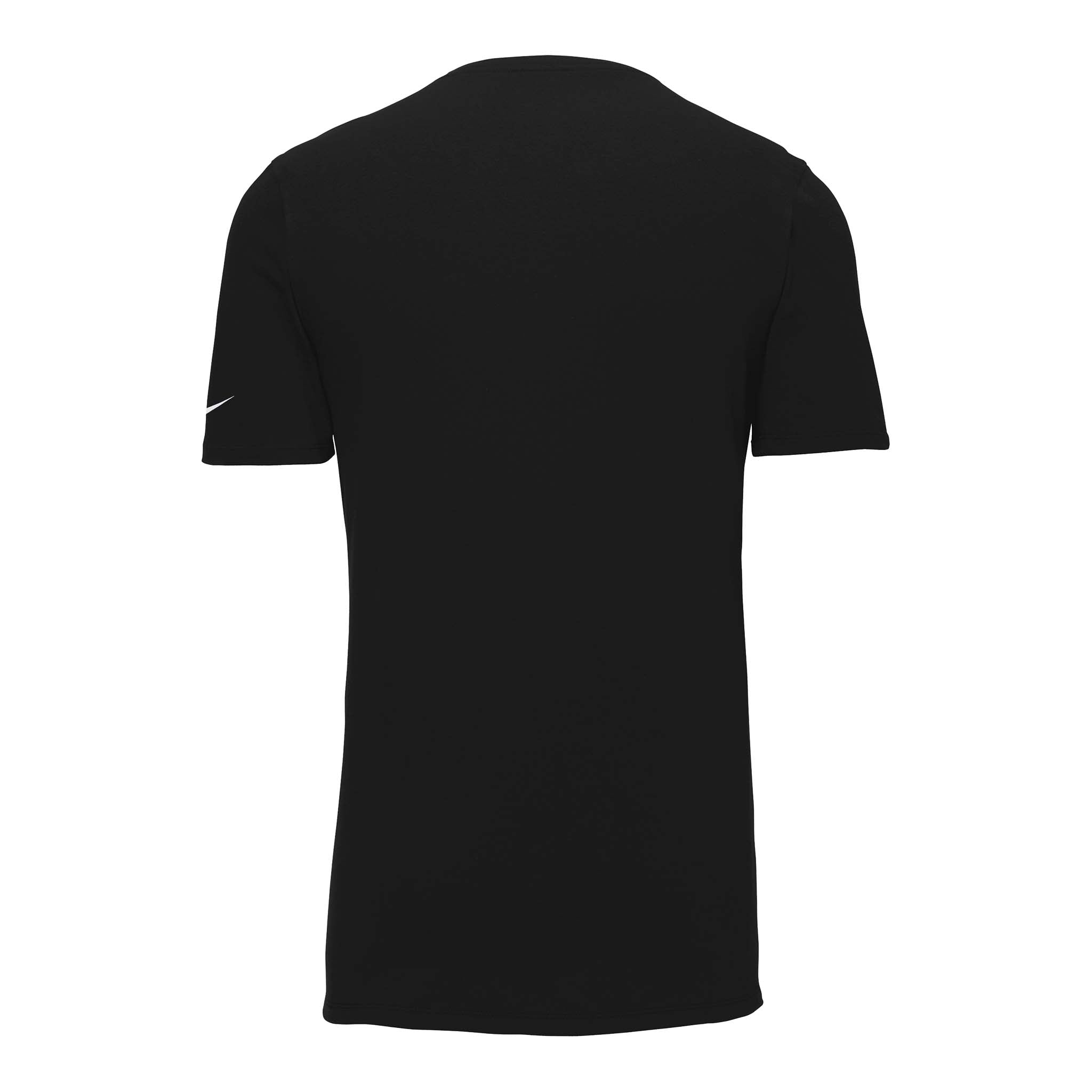 Nike NKBQ5231 custom short sleeve t-shirt in black, back view