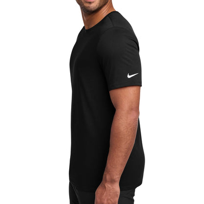 Nike NKBQ5231 custom short sleeve t-shirt in black, left side view